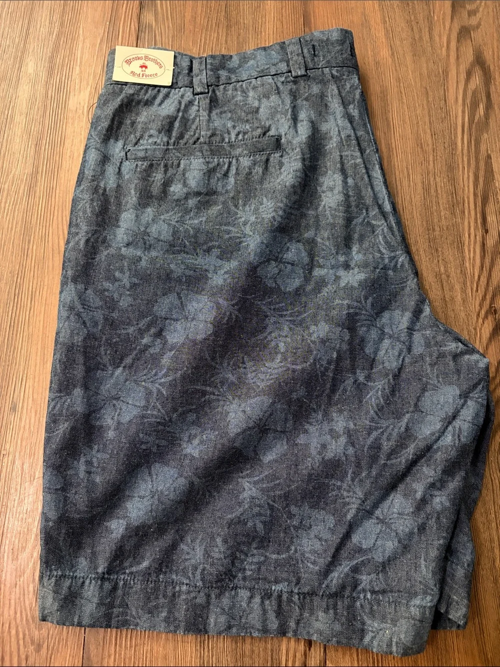 BROOKS BROTHERS Red Fleece  Blue Floral Flat-Front Men's Shorts,Sz.W38/32!NWT